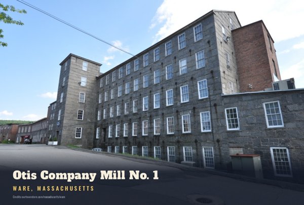 Ware Otis Company Mill No. 1 Postcard artwork detail