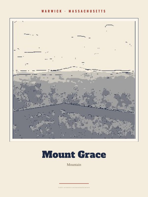 Warwick Mount Grace Landmark Print artwork detail