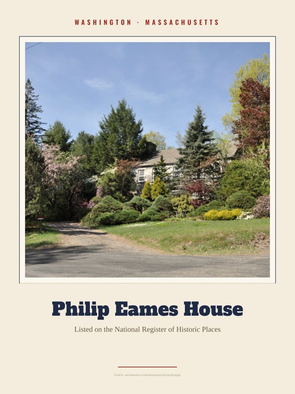 Washington Philip Eames House Landmark Print artwork detail