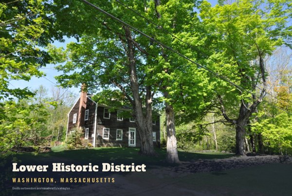 Washington Lower Historic District Postcard artwork detail