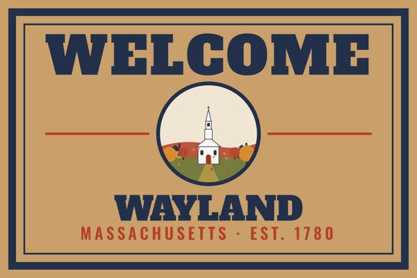 Wayland Welcome Doormat artwork detail