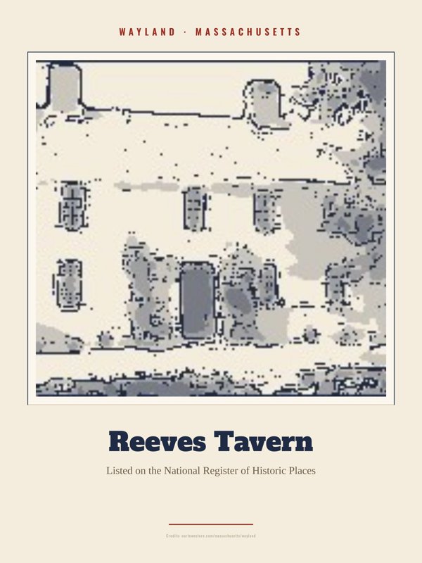 Wayland Reeves Tavern Landmark Print artwork detail