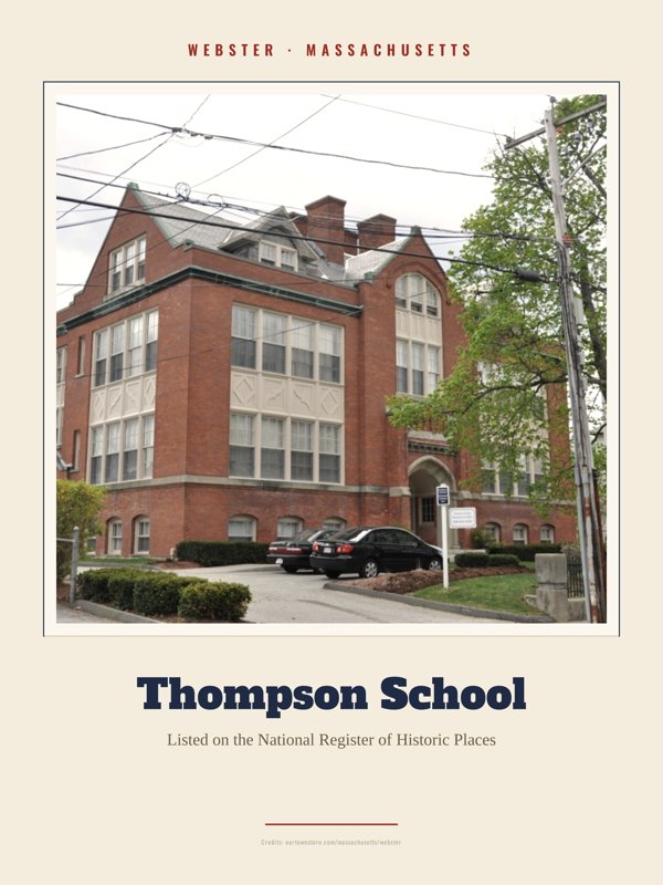 Webster Thompson School Landmark Print artwork detail