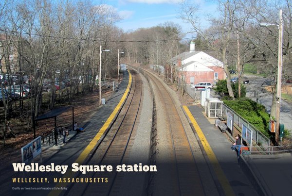 Wellesley Wellesley Square station Postcard artwork detail