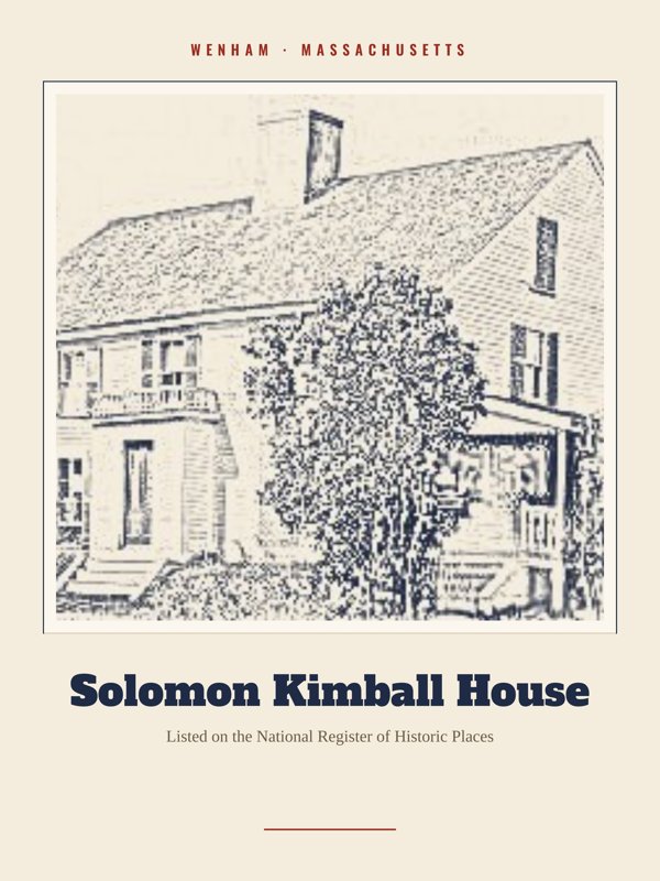 Wenham Solomon Kimball House Landmark Print artwork detail