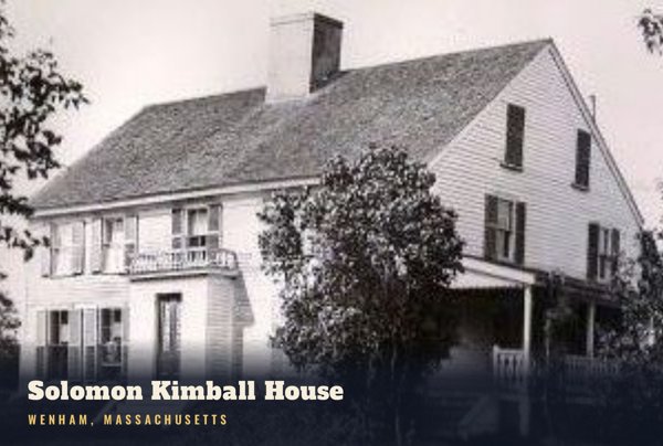 Wenham Solomon Kimball House Postcard artwork detail