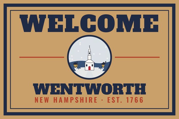 Wentworth Welcome Doormat artwork detail