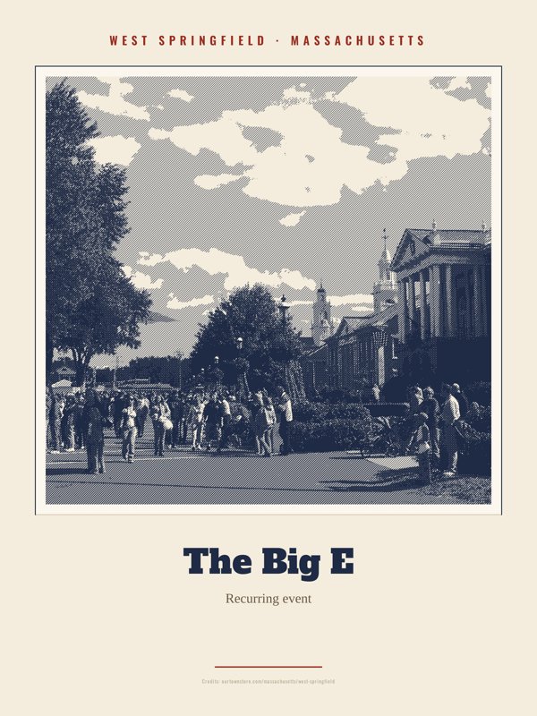 West Springfield The Big E Landmark Print artwork detail