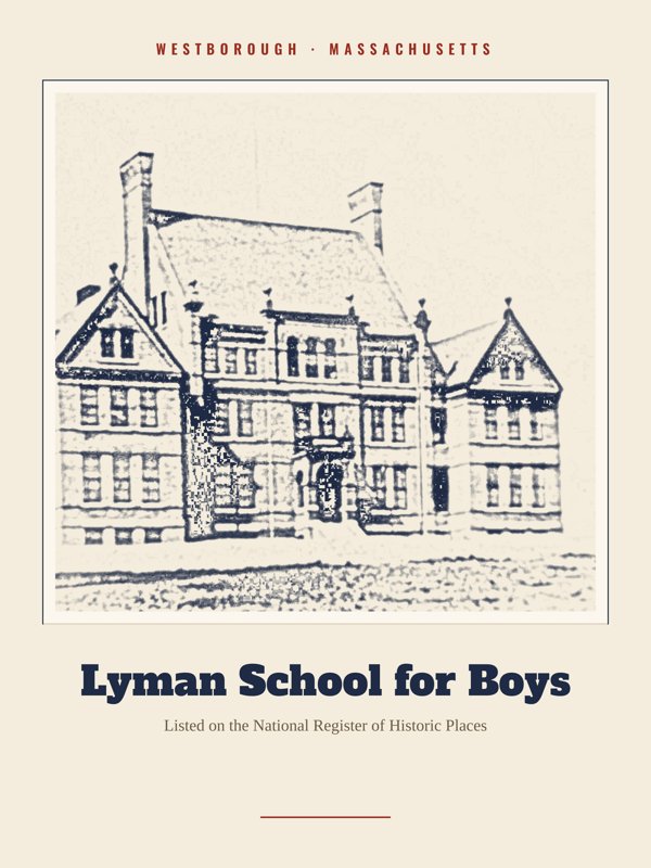 Westborough Lyman School for Boys Landmark Print artwork detail