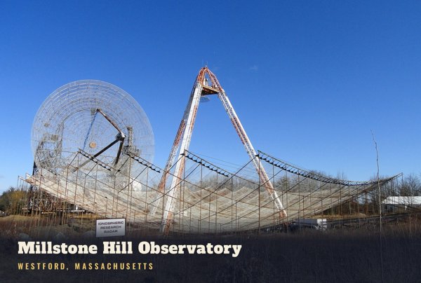 Westford Millstone Hill Observatory Postcard artwork detail