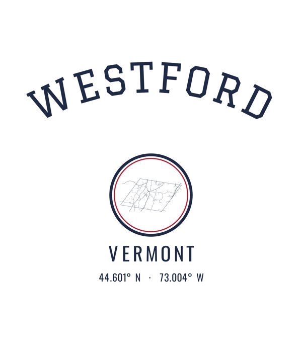 Westford Hometown Ornament artwork detail