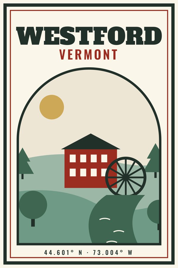 Westford Garden Flag artwork detail