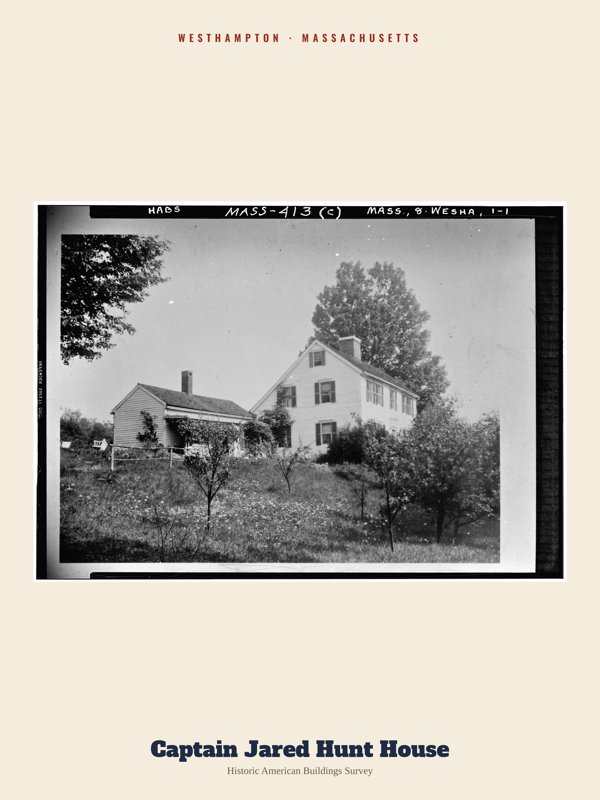 Westhampton Captain Jared Hunt House Archive Print artwork detail