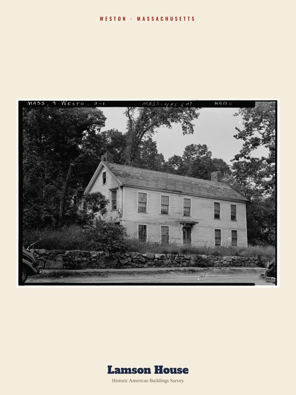 Weston Lamson House Archive Print artwork detail