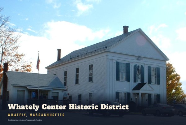Whately Whately Center Historic District Postcard artwork detail