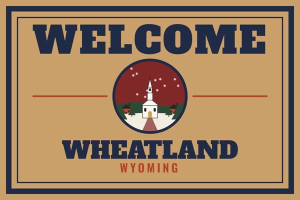 Wheatland Welcome Doormat artwork detail
