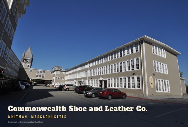 Whitman Commonwealth Shoe and Leather Co. Postcard artwork detail