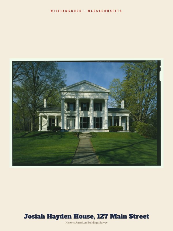 Williamsburg Josiah Hayden House, 127 Main Street Archive Print artwork detail