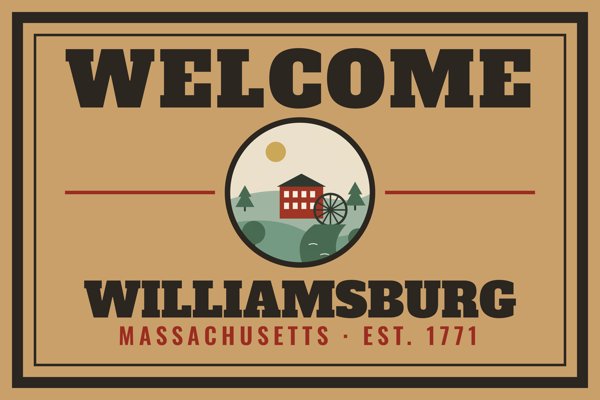 Williamsburg Welcome Doormat artwork detail