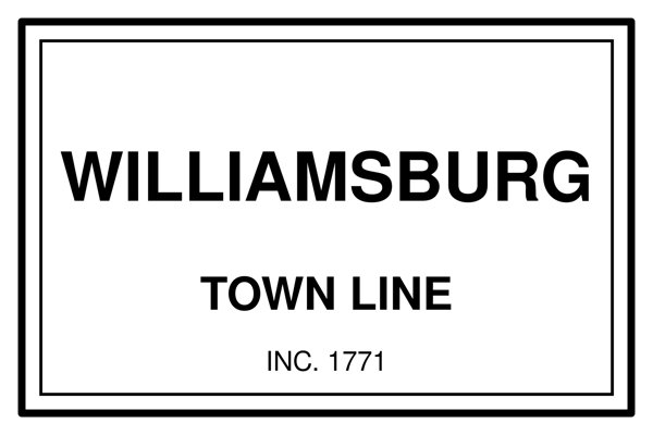 Williamsburg Town Line Mug artwork detail