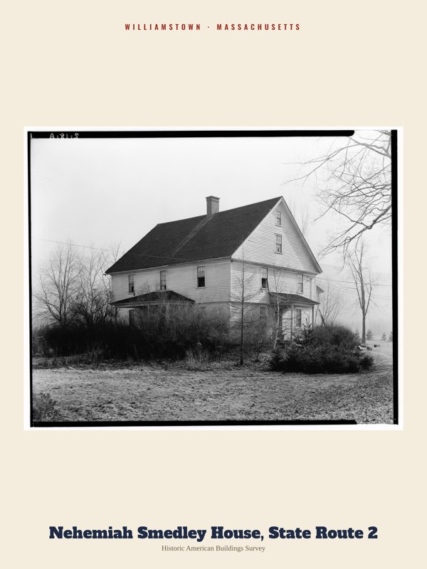 Williamstown Nehemiah Smedley House, State Route 2 Archive Print artwork detail