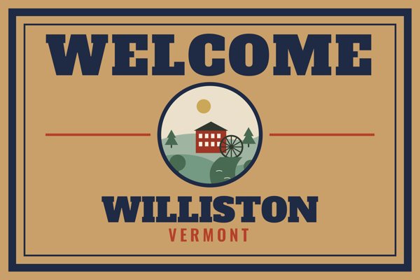 Williston Welcome Doormat artwork detail