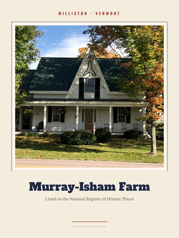Williston Murray-Isham Farm Landmark Print artwork detail