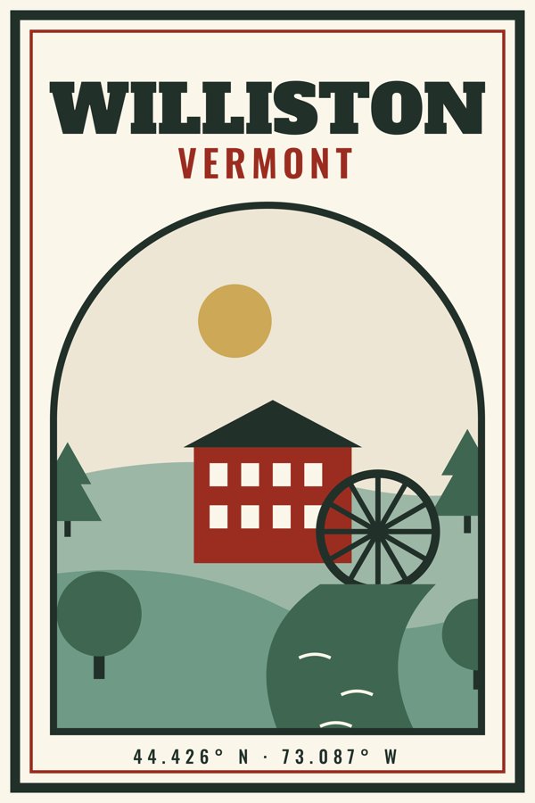 Williston Garden Flag artwork detail