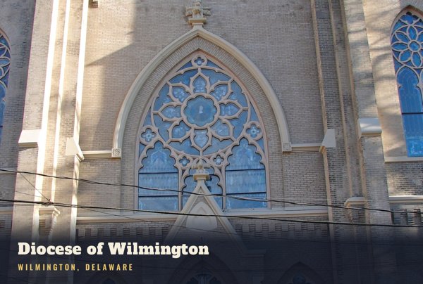 Wilmington Diocese of Wilmington Postcard artwork detail