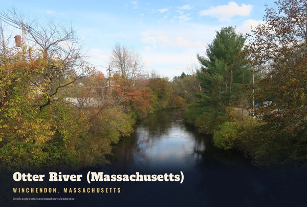Winchendon Otter River (Massachusetts) Postcard artwork detail