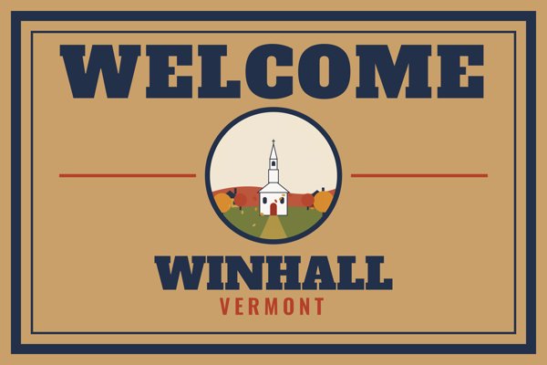 Winhall Welcome Doormat artwork detail