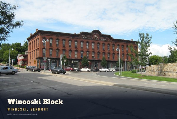 Winooski Winooski Block Postcard artwork detail