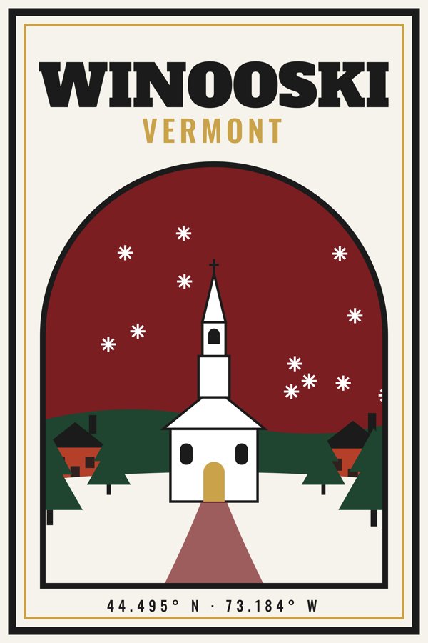Winooski Garden Flag artwork detail