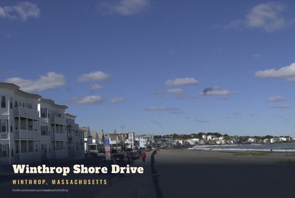 Winthrop Winthrop Shore Drive Postcard artwork detail