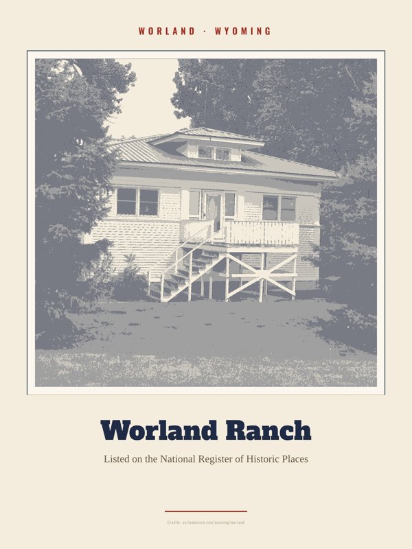 Worland Worland Ranch Landmark Print artwork detail