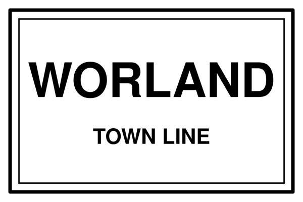 Worland Town Line Mug artwork detail