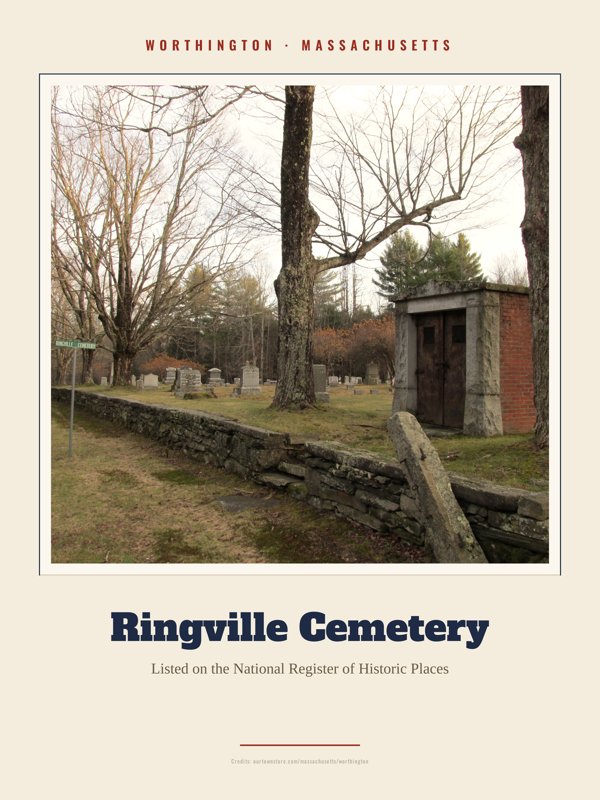 Worthington Ringville Cemetery Landmark Print artwork detail