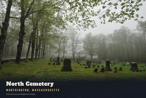 Worthington North Cemetery Postcard artwork detail