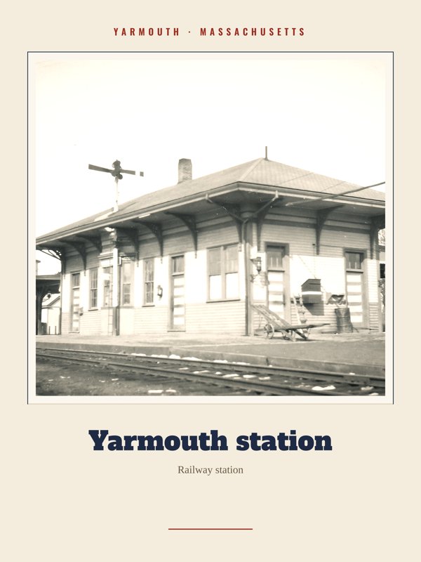 Yarmouth Yarmouth station Landmark Print artwork detail