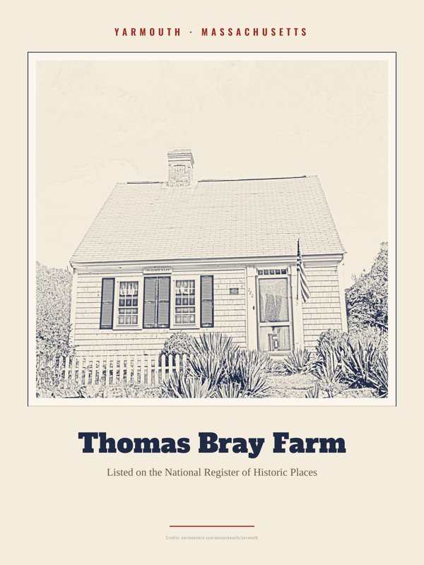 Yarmouth Thomas Bray Farm Landmark Print artwork detail