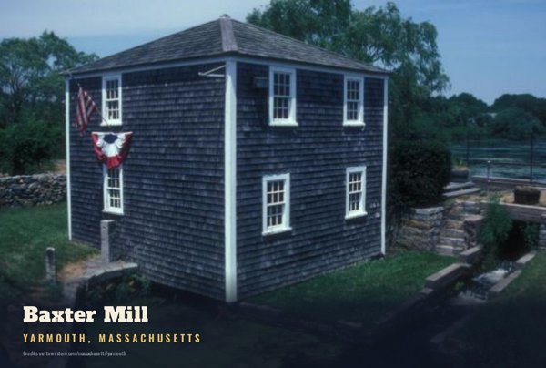 Yarmouth Baxter Mill Postcard artwork detail