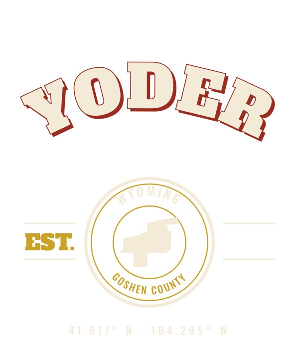 Yoder Varsity Crewneck artwork detail